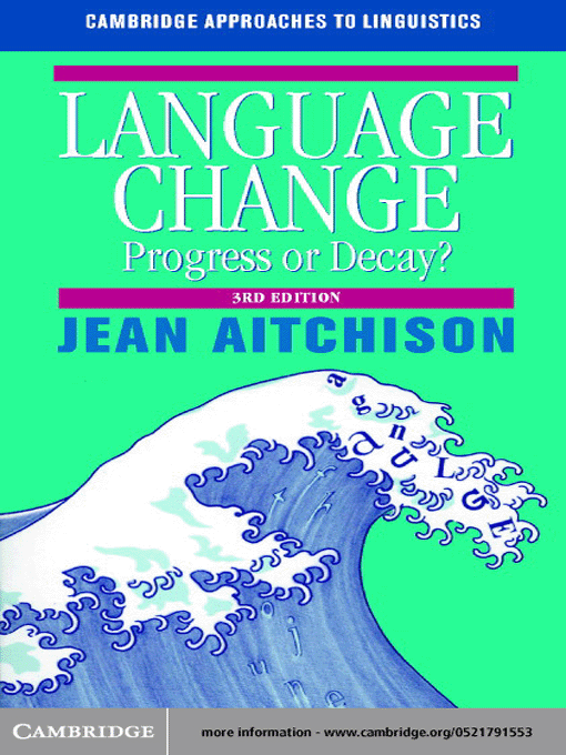 Title details for Language Change by Jean Aitchison - Available